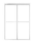 54" x 70" Strong Framed Shower Door with 6mm Tempered Glass in Chrome - No Leaks, No Wobble