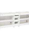 Elysian 84" Freestanding Bathroom Vanity with Double Sinks – White