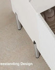 30 inch 1 sink bathroom vanity with freestanding design and metal support legs | Ace Decor