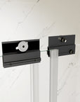 60" x 70" Strong Framed Shower Door with 6mm Tempered Glass in Matte Black - No Leaks, No Wobble