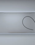 Rear panel design and back view of Pro Shower 60x30 Rectangular LED Medicine Cabinet.