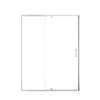 Framed pivot shower door in watertight shower enclosure, overall dimensions 60 x 71 | Ace Decor