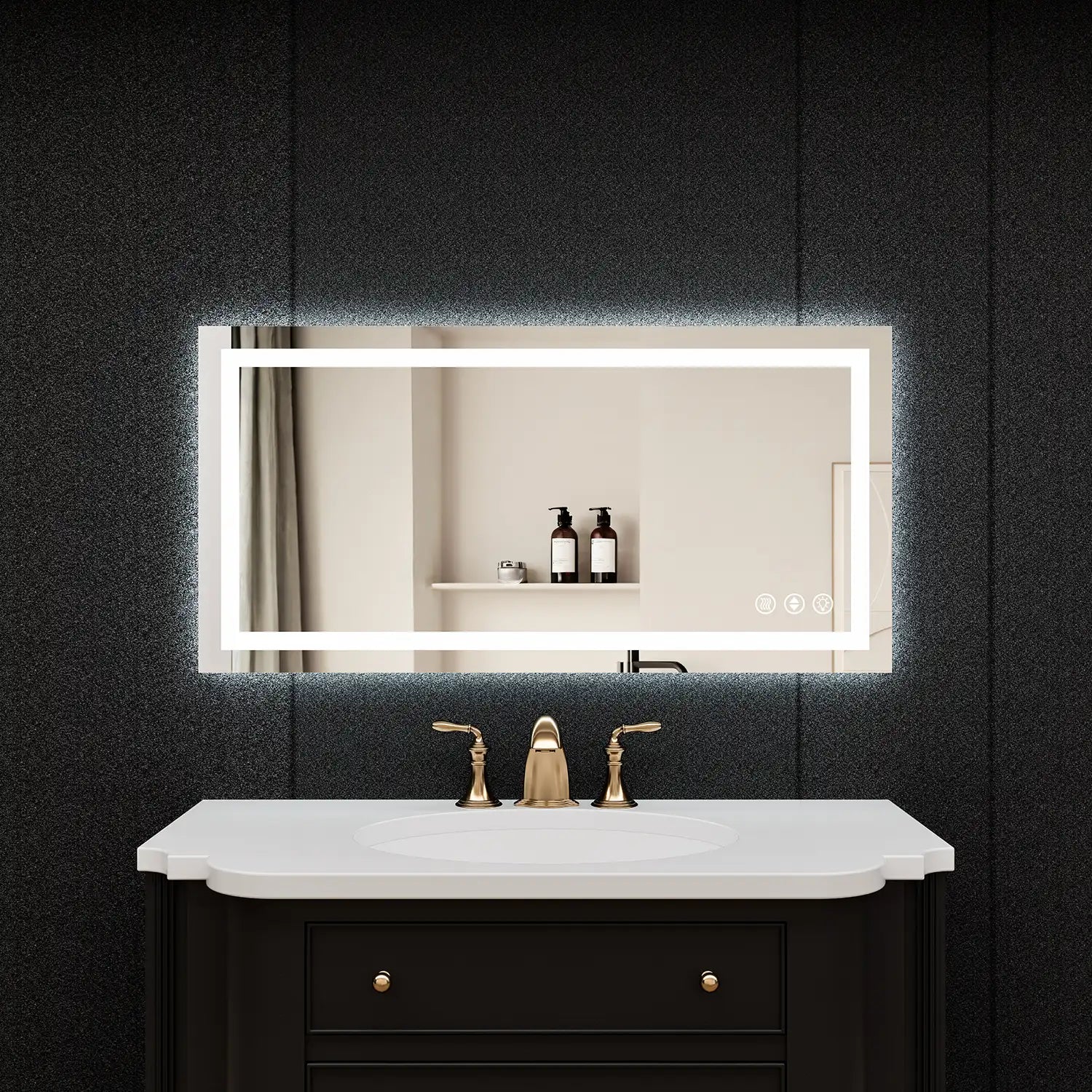 Adjustable LED Bathroom Vanity Mirror with Brightness Memory – Anti Fog