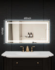 Adjustable LED Bathroom Vanity Mirror with Brightness Memory – Anti Fog