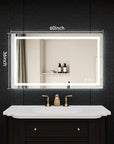 Adjustable LED Bathroom Vanity Mirror with Brightness Memory – Anti Fog