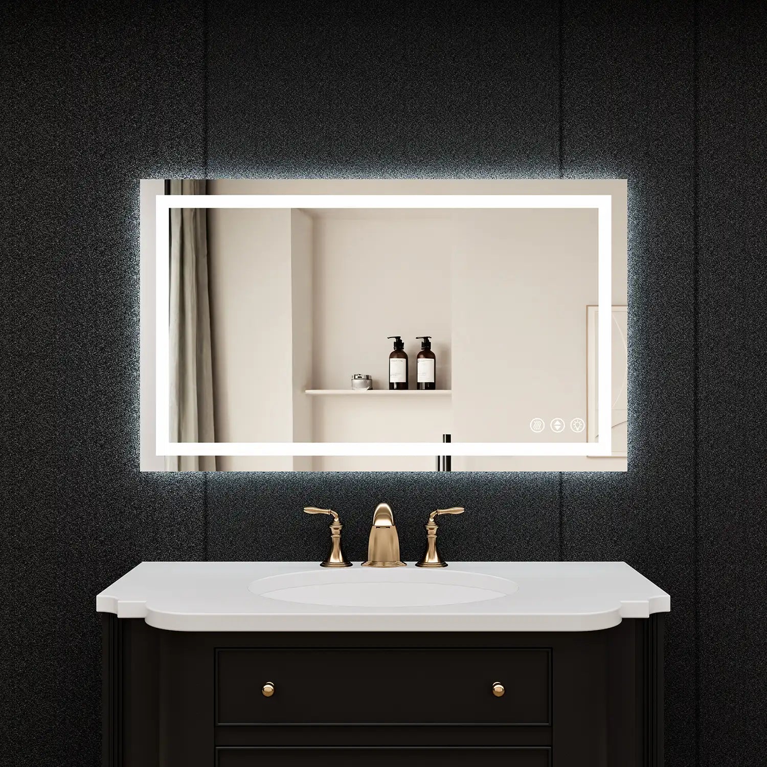 Adjustable LED Bathroom Vanity Mirror with Brightness Memory – Anti Fog