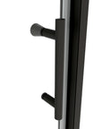 36‘’ x 72'' Black Framed Pivot Shower Door – Easy Access & Watertight Seal