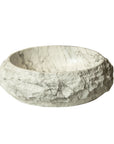 Astra Series 18" Oval Sculpted Resin Stone Vessel Basin - Marble White