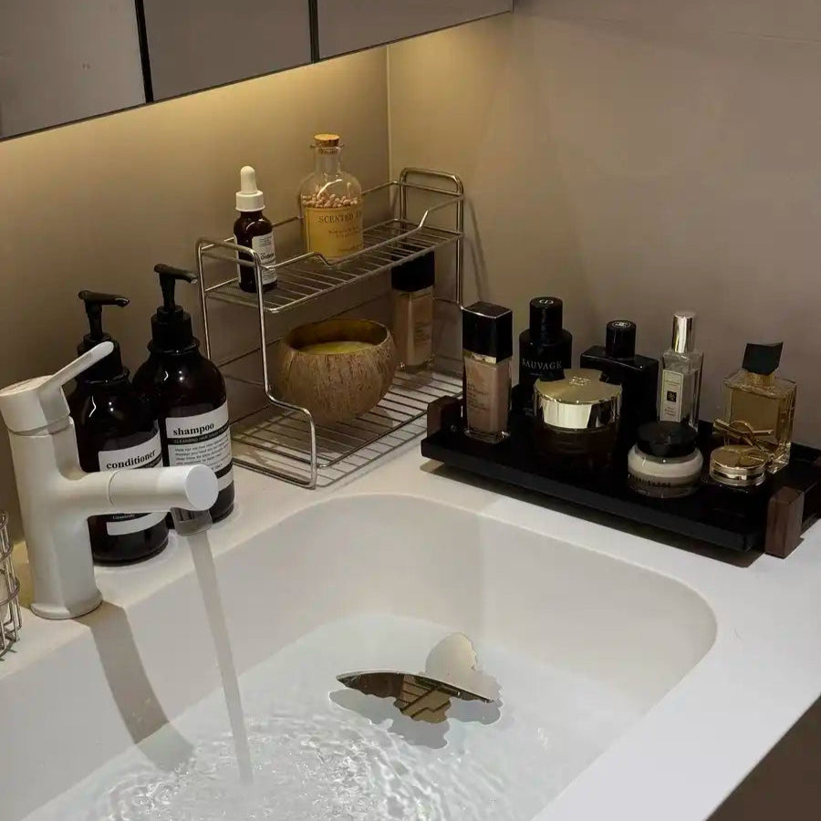 Walnut 8'' Single-Layer Vanity Tray