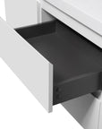 59 inch bathroom vanity with deep soft-close drawer interior, designed for organized and durable storage | Ace Decor