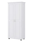 71.25” High White Tower Cabinet Bathroom – 5 Adjustable Shelves, Anti-Tip Design & Space-Saving Storage