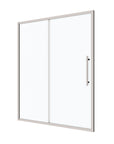 48" x 72" Chrome Framed Single Sliding Shower Door - Magnetic Seal, 6mm Tempered Glass