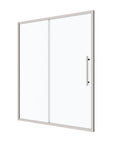 60'' x 72'' Chrome Framed Single Sliding Shower Door - Magnetic Seal, 6mm Tempered Glass
