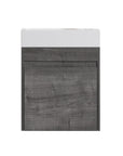 Aeris Series 18" Wall-Mounted Bathroom Vanity with Integrated Sink, Plaid Grey Oak