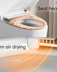 Heated seat and warm air drying of LUXOVA Smart Bidet Toilet – warm and comfortable.