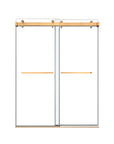 48/54/60/66/72/76*76 Gorgeous Double Sliding Frameless Shower Door