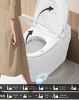 LUXOVA Plus Smart Bidet Toilet with auto lid open and foot sensor control.