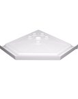 36" x 36" Durable Glasstone Shower Base with Anti-Skid & Stainless Steel Drain Cover