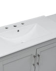 Elysian 84" Freestanding Bathroom Vanity with Double Sinks – Grey