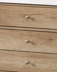 Soleil 60" Bathroom Vanity with Sink, Natural Wood Cabinet with Drawers