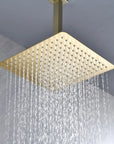 Lorton 12" Brushed Gold Rain Shower Head