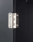 Valmor 68.1” Tall Black Bathroom Linen Cabinet hige quality hinge.
