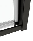36‘’ x 72'' Black Framed Pivot Shower Door – Easy Access & Watertight Seal
