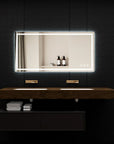 96"*48" Adjustable LED Bathroom Vanity Mirror with Brightness Memory – Anti Fog