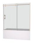 AquaShield 56-60" Frameless Bathtub Door - Chrome