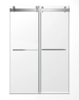 Trivon-Plus Series 48" x 76" Frameless Sliding Bypass Shower Door - 3/8" Tempered Glass, Chrome
