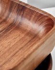Double compartment decorative tray