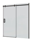 48'' x 74'' Frameless Single Sliding Shower Door - 5/16'' Tempered Glass, Adjustable (46''-48'')