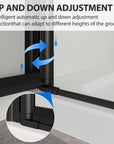 Durable pivot system with lift-and-lower function ensures smooth operation and long-lasting performance.