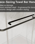 48" x 70" Strong Framed Shower Door with 6mm Tempered Glass in Chrome - No Leaks, No Wobble