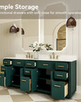 Breshia Series 84" Bathroom Vanity with Double Sink