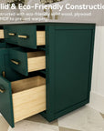 Breshia Series 84" Bathroom Vanity with Double Sink