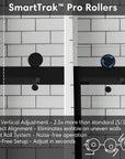 Aurevo-X Series 60" x 74" Minimalist Frameless Sliding Shower Door In Matte Black
