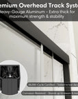 48" x 70" Strong Framed Shower Door with 6mm Tempered Glass in Chrome - No Leaks, No Wobble