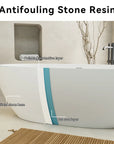 A sleek freestanding bathtub designed for superior heat retention, keeping bathwater warm for longer relaxation. |ACE DECOR