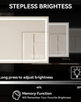 Adjustable LED Bathroom Vanity Mirror with Brightness Memory – Anti Fog