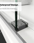 60" x 74" Sliding Semi-Frameless Glass Shower Doors in Brushed Nickel - 8mm Thick, Bypass Entry