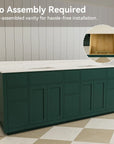 Breshia Series 84" Bathroom Vanity with Double Sink