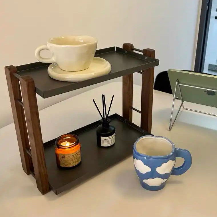 Walnut 8'' Single-Layer Vanity Tray