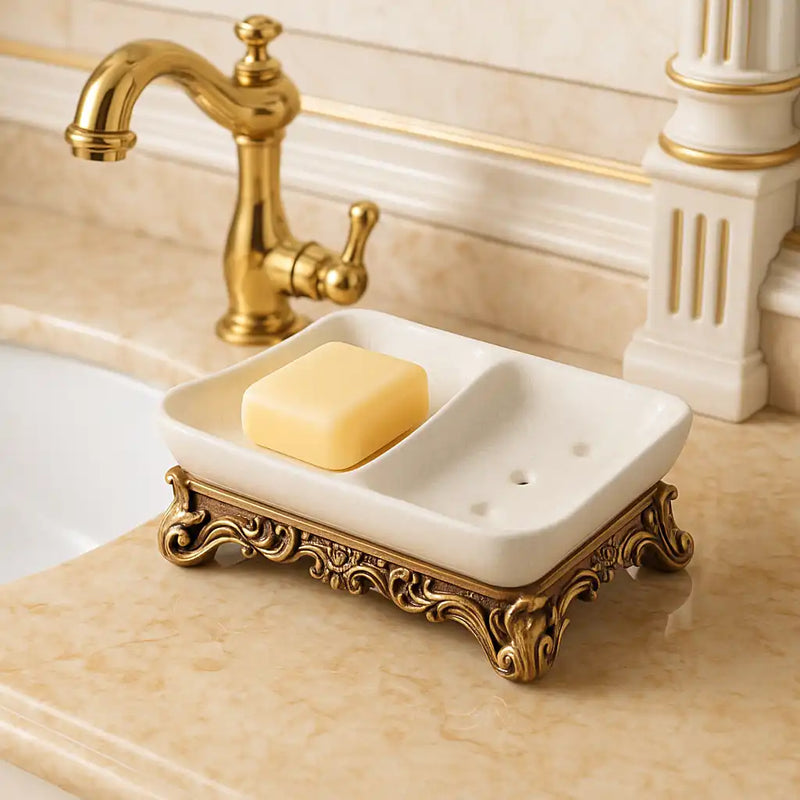 Marseille 7.5" European Vintage Double Soap Dish