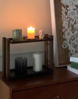 Walnut 8'' Single-Layer Vanity Tray