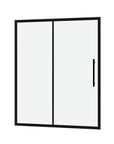 44"-48"/56"-60"W x 72"H Sliding Shower Door, Matte Black Frame with 1/4" Tempered Glass color: Matte Black