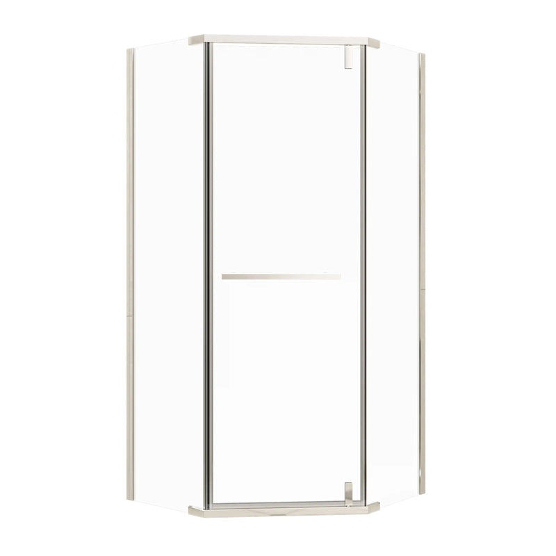 Velora Series 36"W x 72"H Semi-Frameless Corner Shower Enclosure, 1/4" Tempered Glass