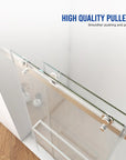High quality stainless steel pulleys on 60 x 76 frameless shower doors near me for smoother sliding and durable performance | Ace Decor.