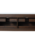 Rear view of the 48 inch wall-mounted bathroom vanity showing plumbing cutout.