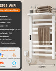 18" x 30" White Heated Towel Rack – 360° Heating, Energy Efficient, IPX5 Waterproof